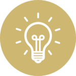 Icon of a Lightbulb that's Glowing